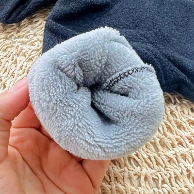 Conj. Jaqueta com Capuz Little Bear e Calça Boucle - Preto e Cinza